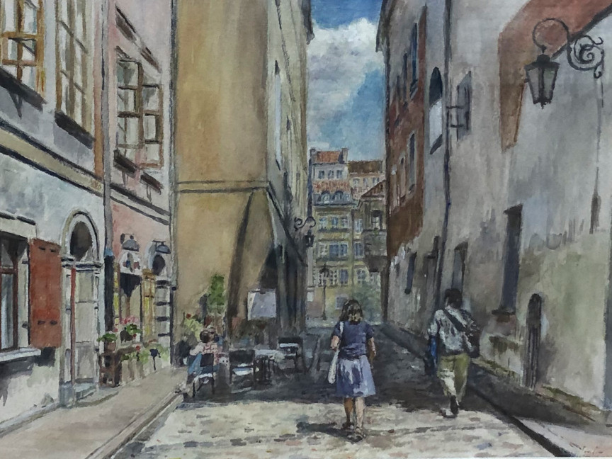 townscape in Poland